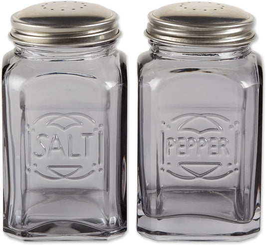 Retro Glass Salt & Pepper Shaker Set